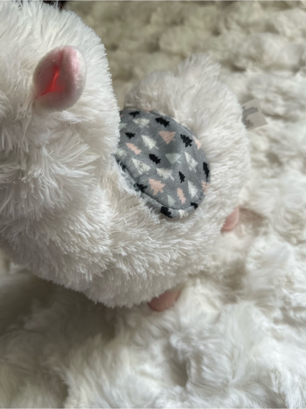 Plush White Alpaca/Llama Toy - Picture 4 of 6